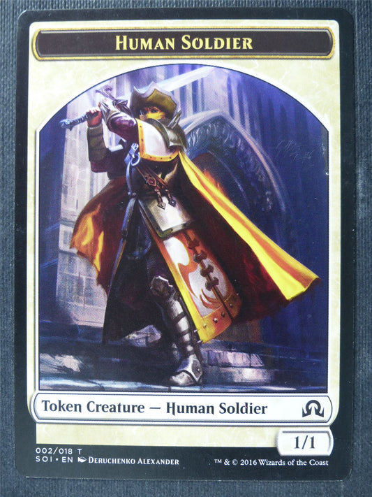 Human Soldier Token - Mtg Card #3V8