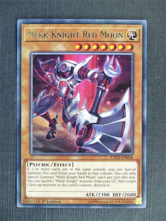 Mekk-Knight Red Moon EXFO Rare - 1st ed - Yugioh Cards #13N