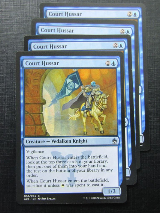 Court Hussar x4 - Masters 25 - Mtg Card # 10B51