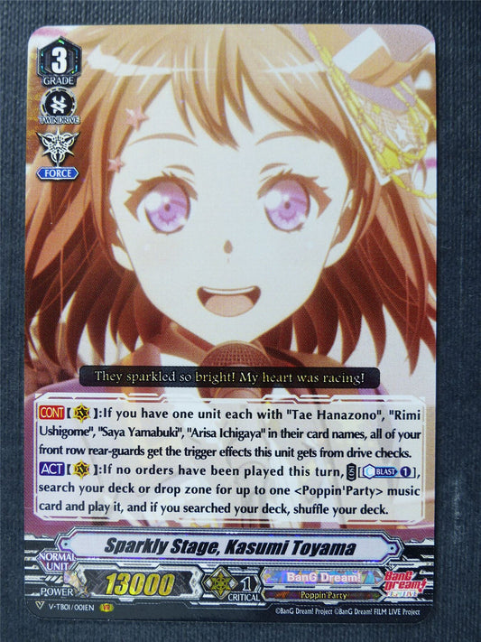 Sparkly Stage Kasumi Toyama V-TB01 VR - Vanguard Cards #1EB