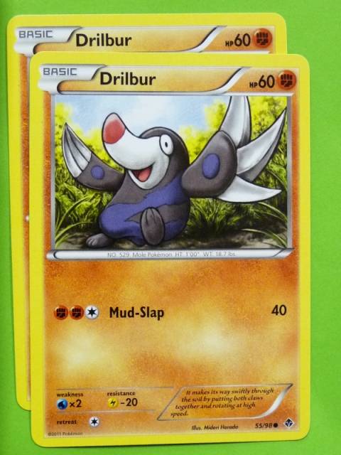 POKEMON B&W Emerging Powers x2 - DRILBUR 55/98