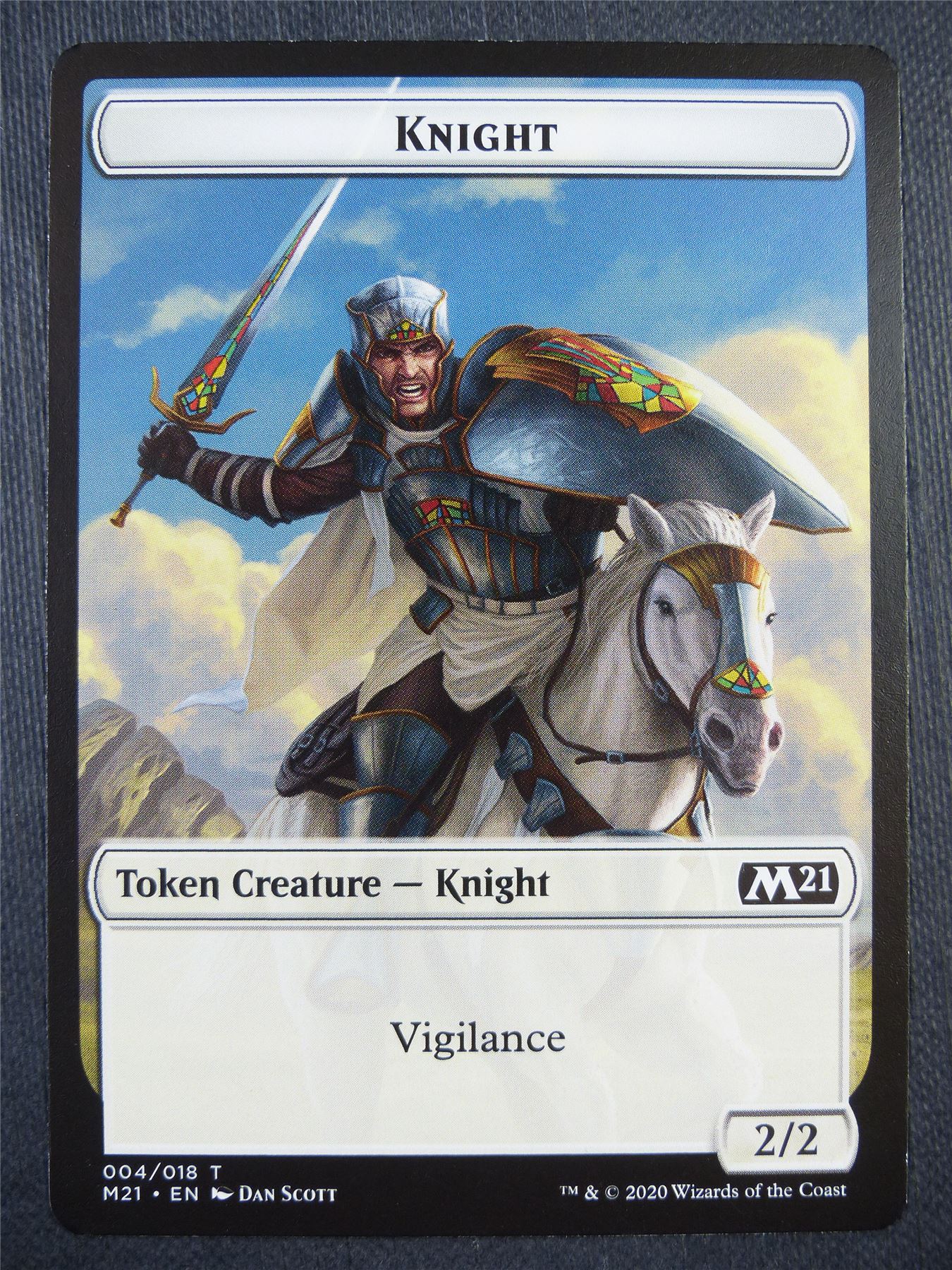 Knight Token - Mtg Card #9AA