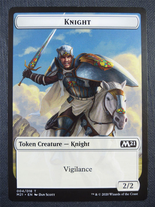 Knight Token - Mtg Card #9AA