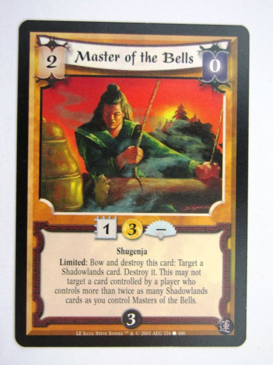 Vintage L5R Cards: MASTER OF THE BELLS # 27H55