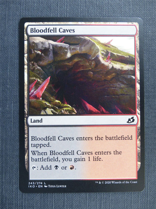 Bloodfell Caves - IKO Mtg Card