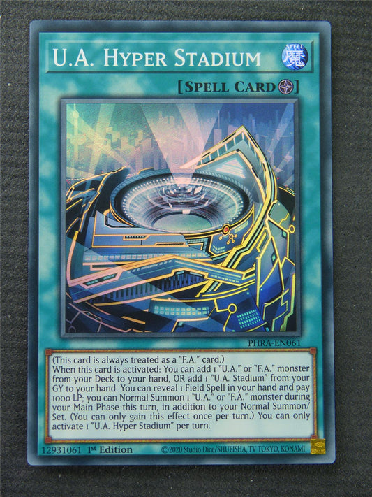 UA Hyper Stadium PHRA Super Rare - 1st Edition - Yugioh Card #1P1