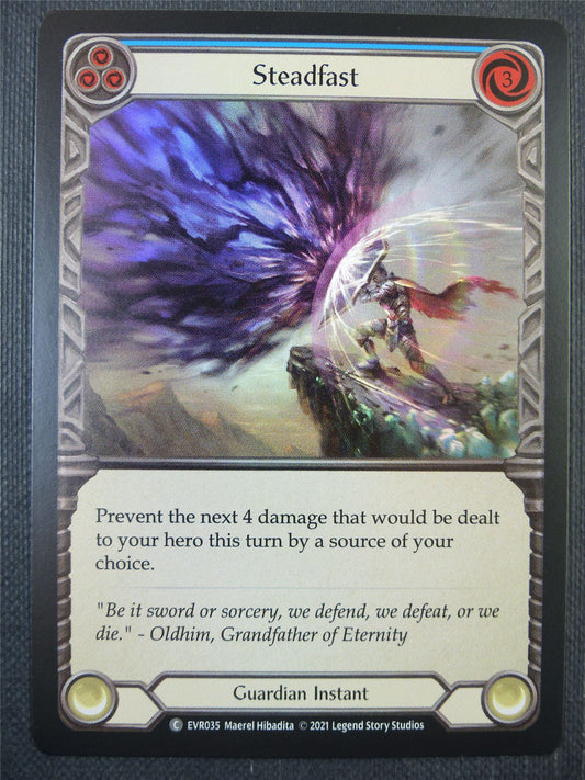 Steadfast Blue Foil - 1st ed Everfest - Flesh & Blood Card #6H9