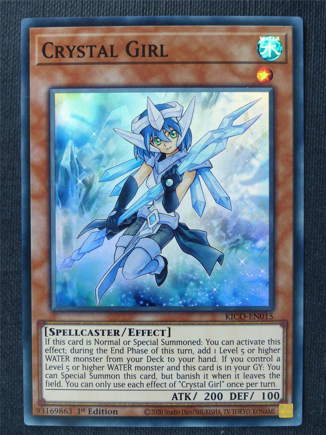 Crystal Girl KICO Super Rare - 1st ed Yugioh Cards #36W