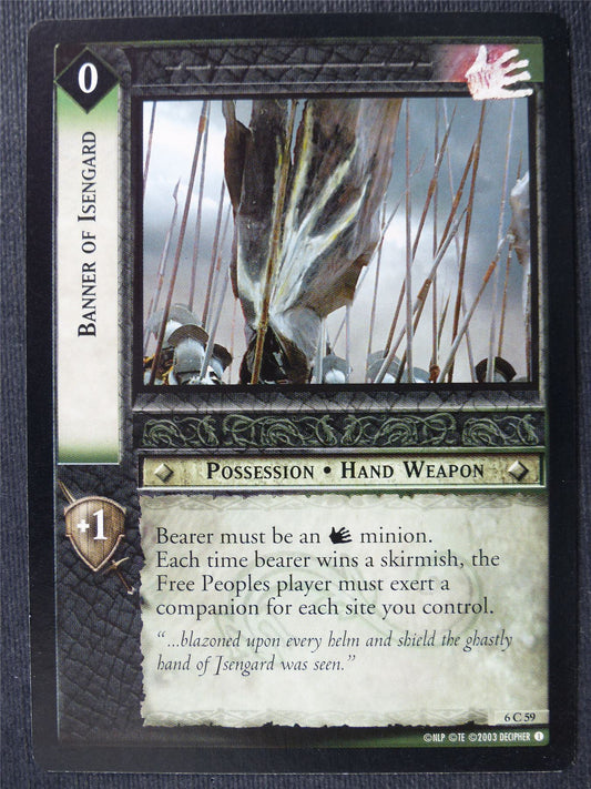 Banner of Isengard 6 C 59 - LotR Card #4B2