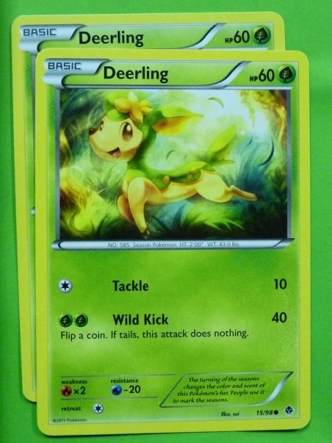 POKEMON B&W Emerging Powers x2 - DEERLING 15/98