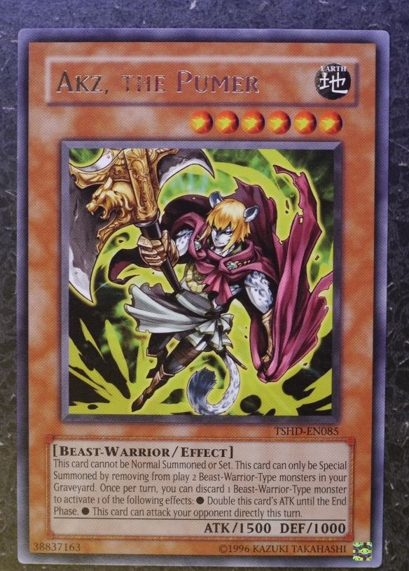 Yugioh Cards: AKZ, THE PUMER TSHD SUPER RARE # 2I76