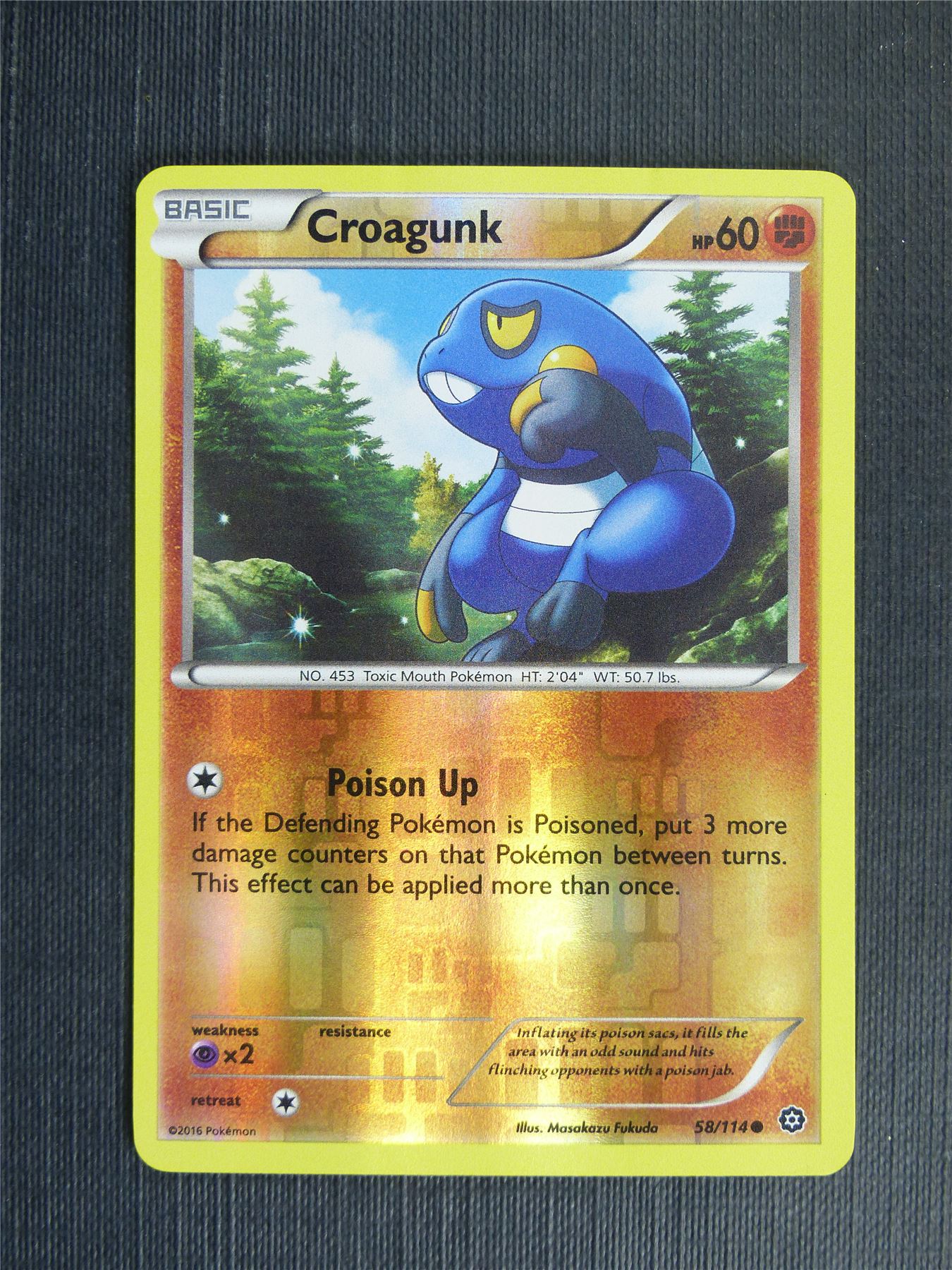 Croagunk 58/114 Reverse Holo - Pokemon Cards #1FJ