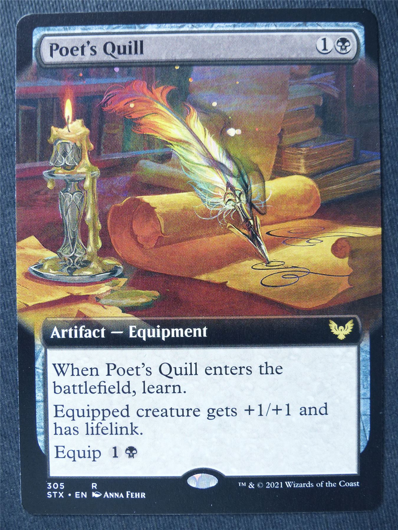 Poet's Quill Extended Art - Mtg Magic Cards #KU