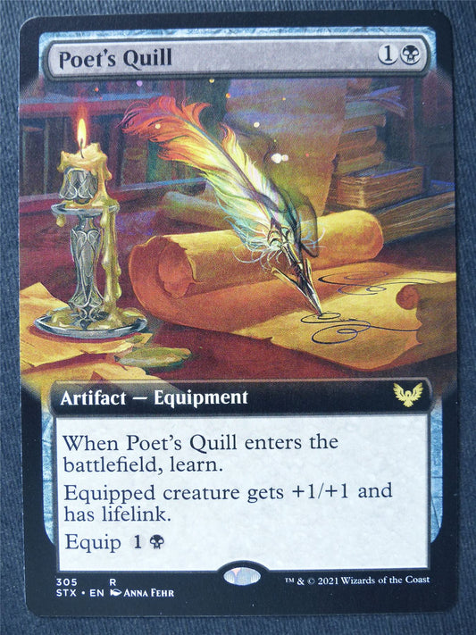 Poet's Quill Extended Art - Mtg Magic Cards #KU