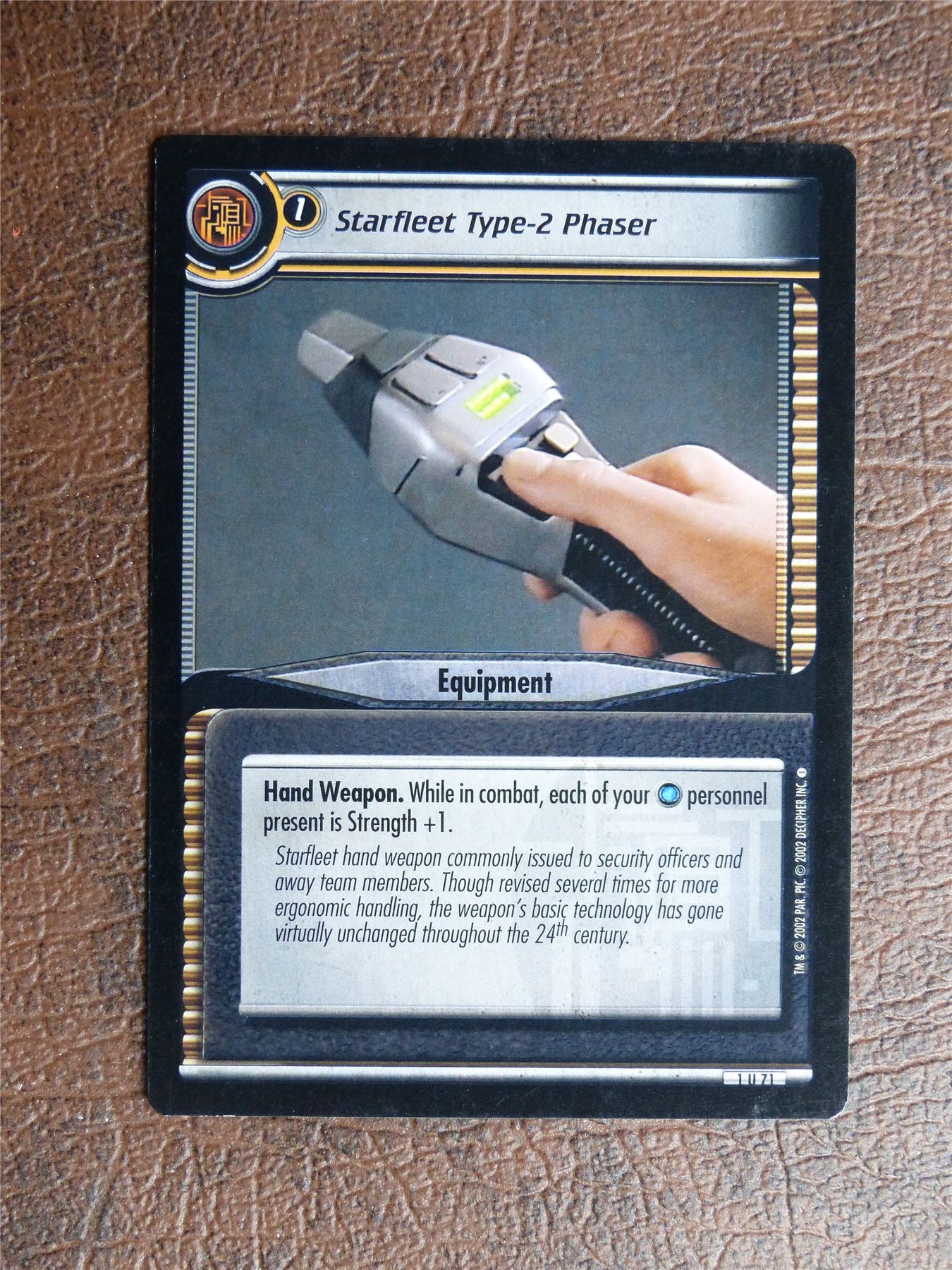 Starfleet Type 2 Phaser - Star Trek CCG TCG Card #Y6