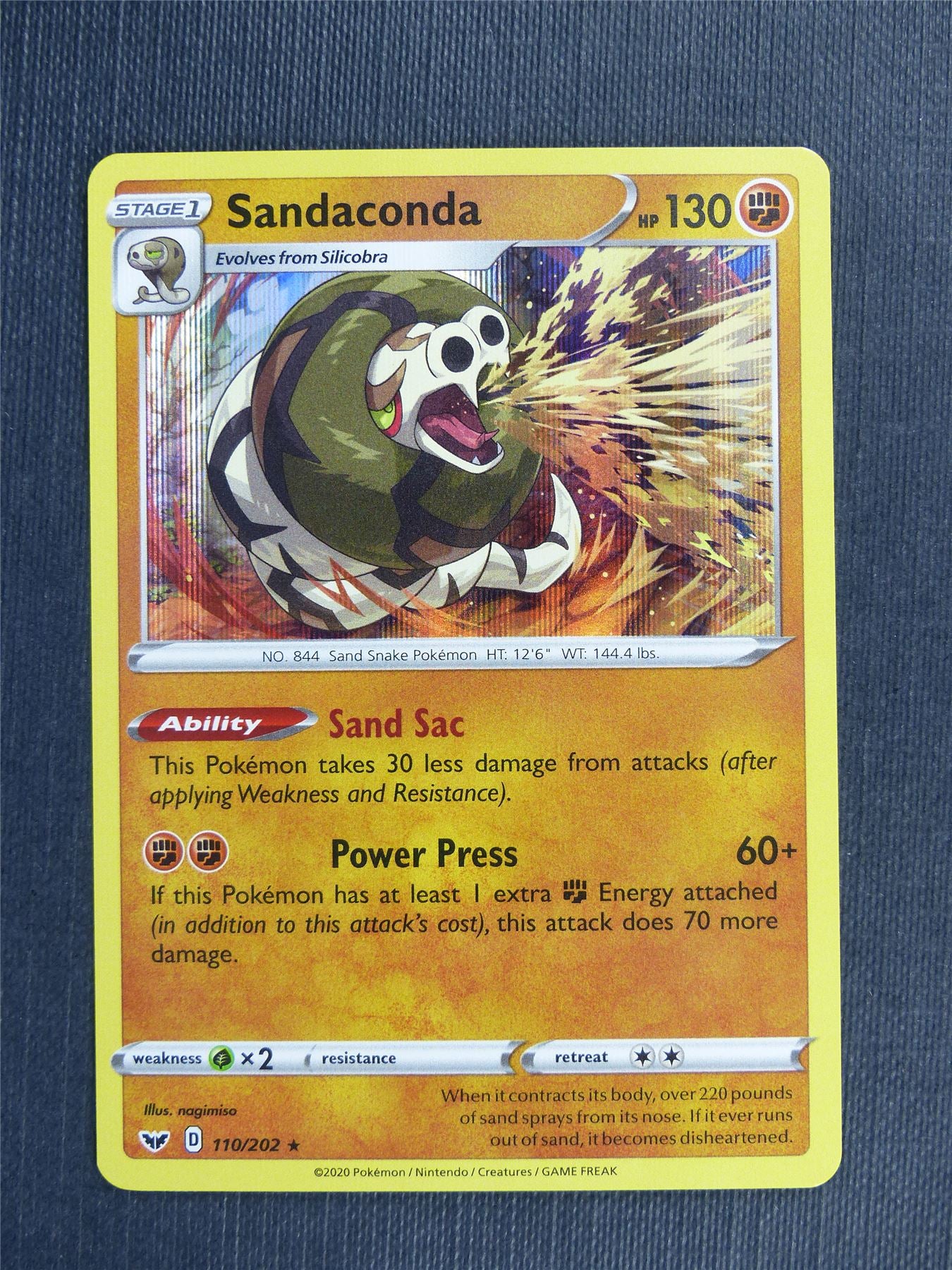 Sandaconda 110/202 Holo - Pokemon Cards #3ZB