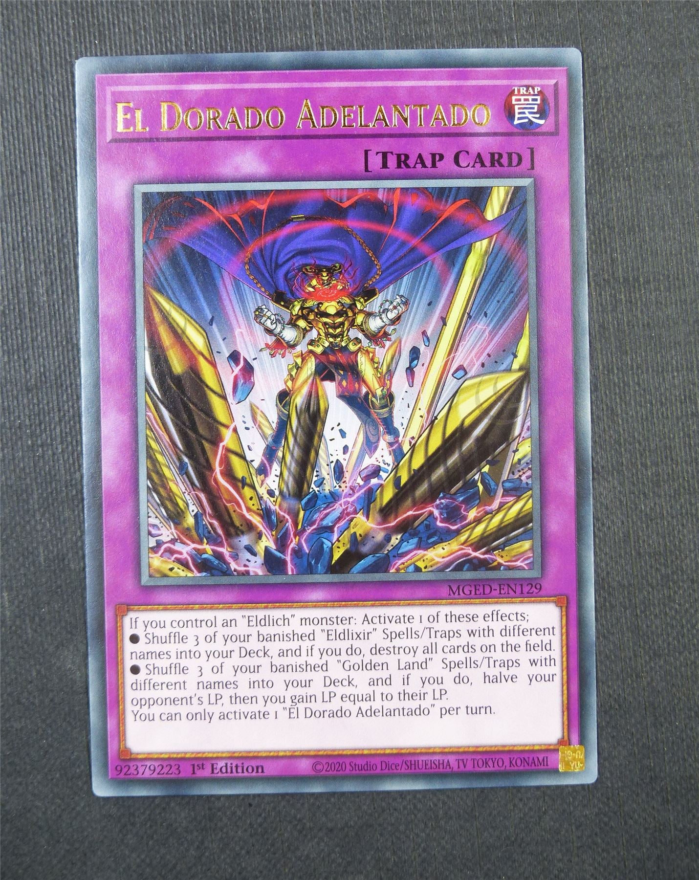 El Dorado Adelantado MGED Rare 1st Ed - Yugioh Card #5FD