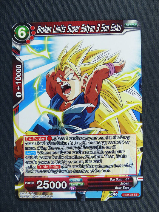 Broken Limits Super Saiyan 3 Son Goku - Dragon Ball Super Cards #42V