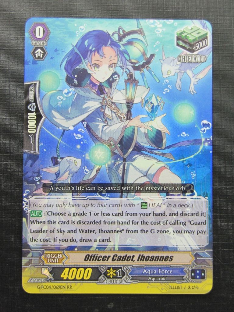 Vanguard Cards: OFFICER CADET IHOANNES G-FC04 RR # 1G91