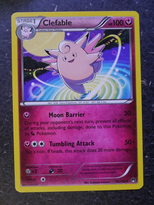 Pokemon Cards: CLEFABLE 82/122 RARE # 7A90