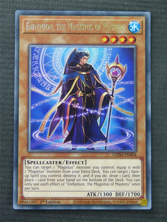 Endymion The Magistus Of Mastery GEIM Rare - 1st Edition - Yugioh Card #1PK