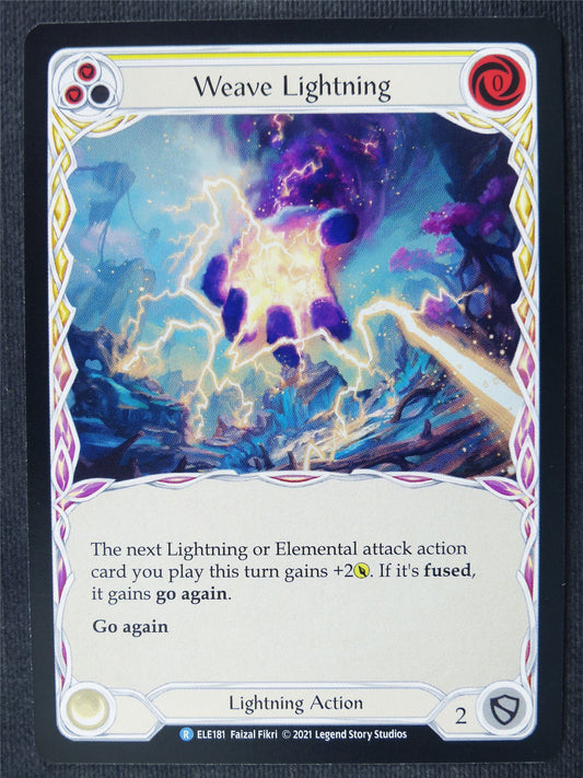 Weave Lightning R Yellow - 1st Ed Tales of Aria - Flesh and Blood