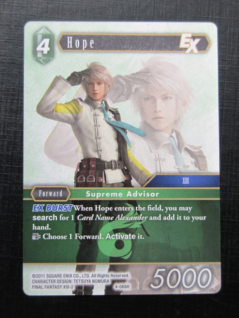 Hope 4-068H - Final Fantasy Card # 5J86