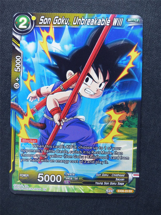 Son Goku Unbreakable Will - Dragon Ball Super Cards #10A