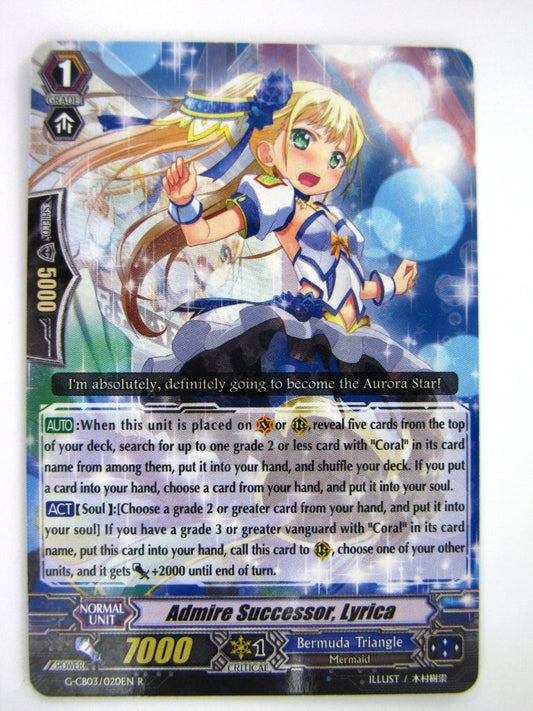 Vanguard Cards: ADMIRE SUCCESSOR, LIRICA G-CB03 G-CB03 R # 14J49