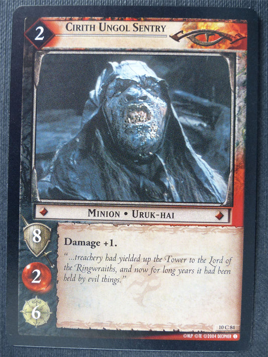 Cirith Ungol Sentry 10 C 84 - LotR Card #3I0