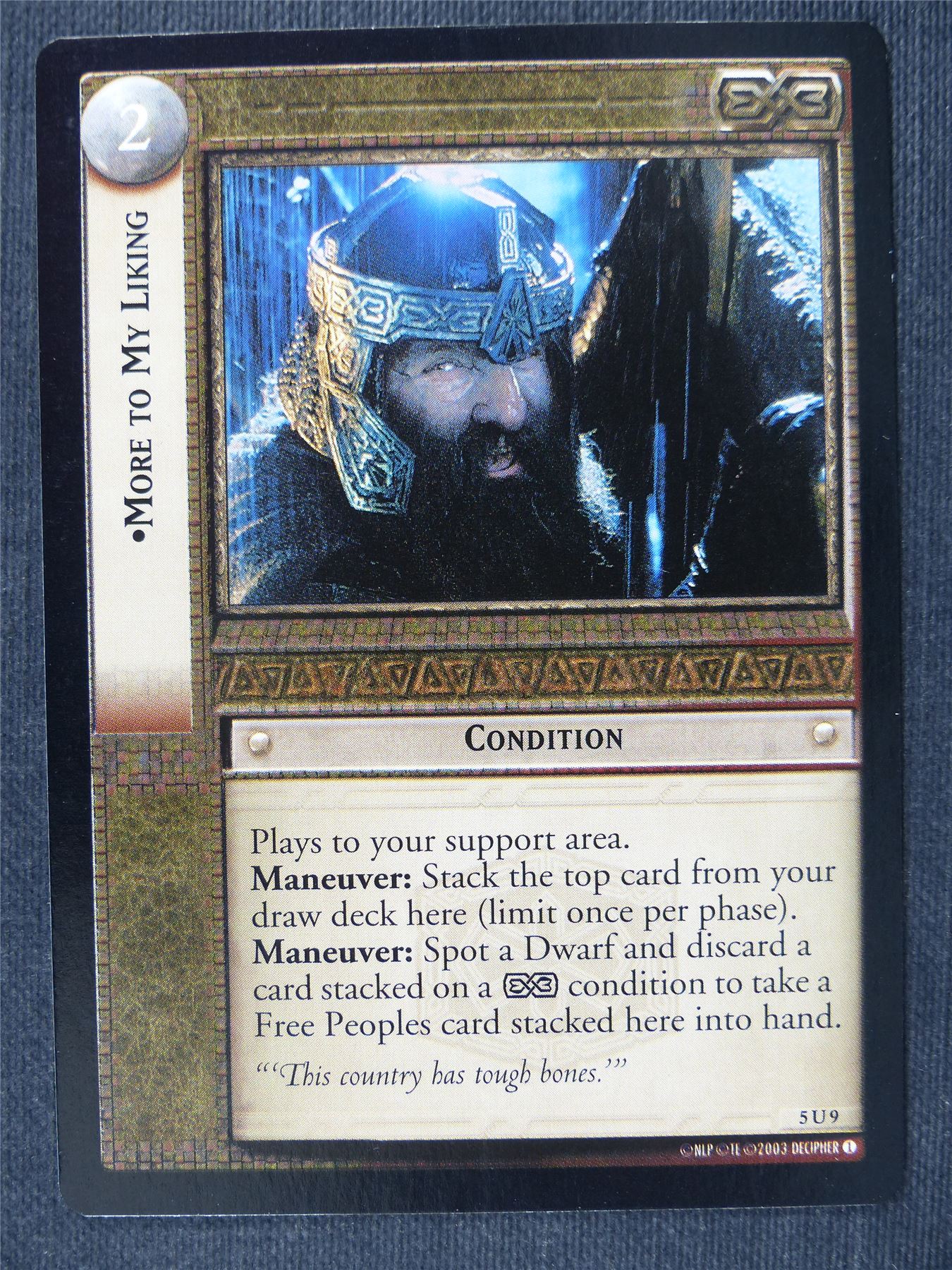 More To My Liking 5 U 9 - LotrR Cards #3HF