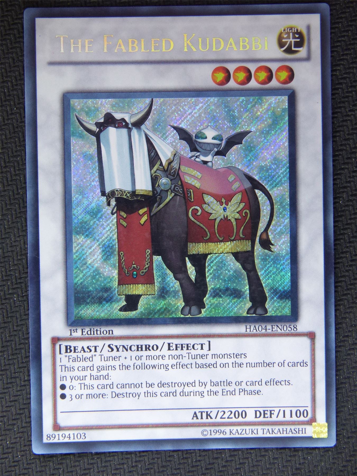 The Fabled Kudabbi HA04 - Secret Rare - Yugioh Card #635