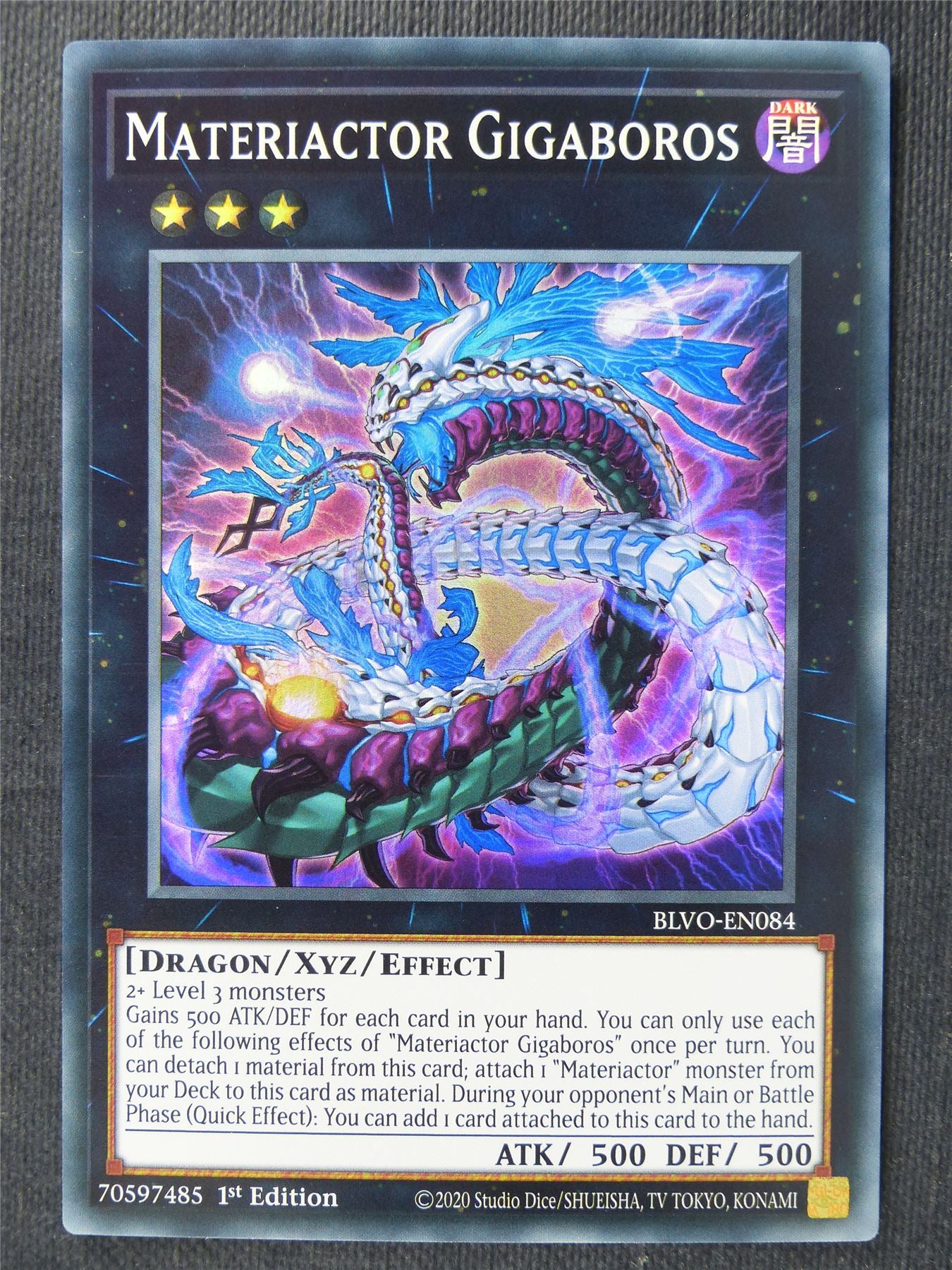 Materiactor Gigaboros BLVO Super Rare - 1st ed Yugioh Cards #37O