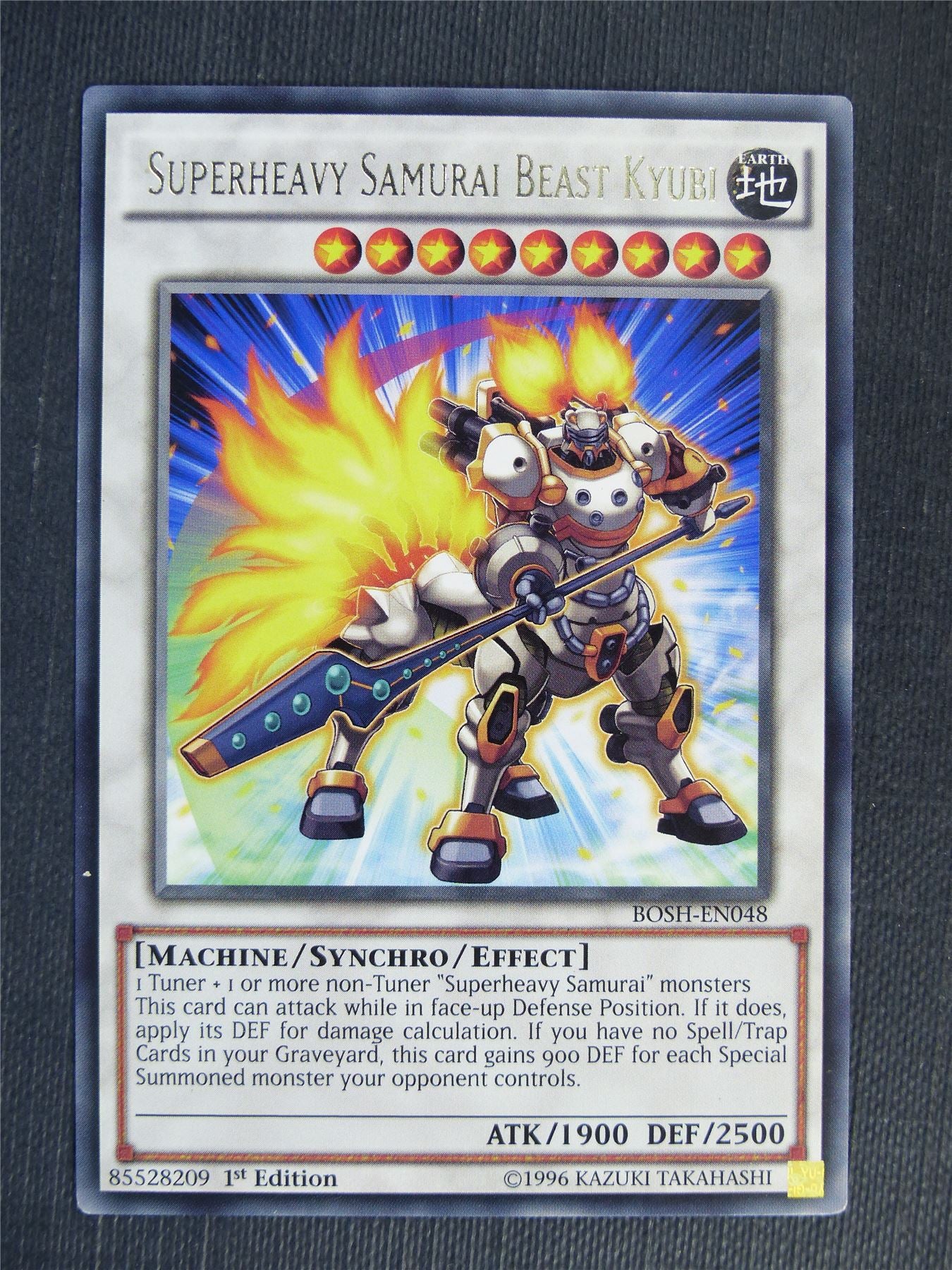 Superheavy Samurai Beast Kyubi BOSH Rare - 1st ed - Yugioh Cards #2T9