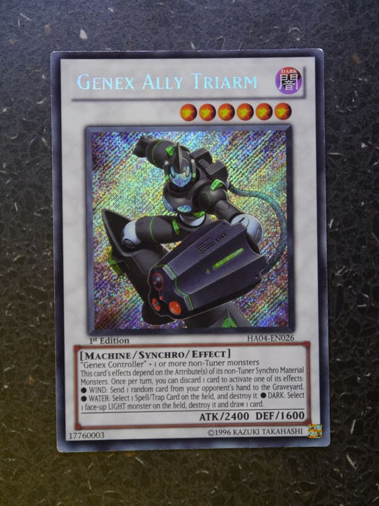 Yugioh Cards:GENEX ALLY TRIARM HA04 SECRET  RARE # I51