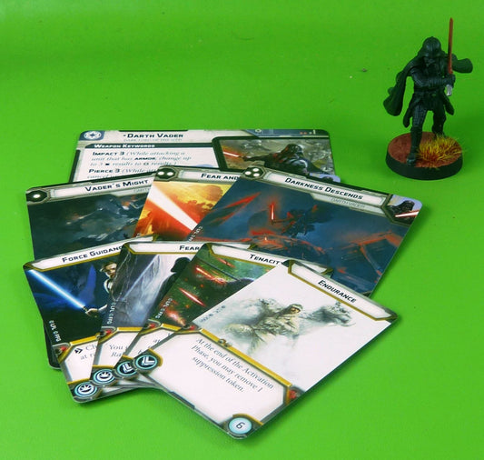 Darth Vader - Dark Lord Of The Sith Miniature With Cards - Star Wars Legion #V8