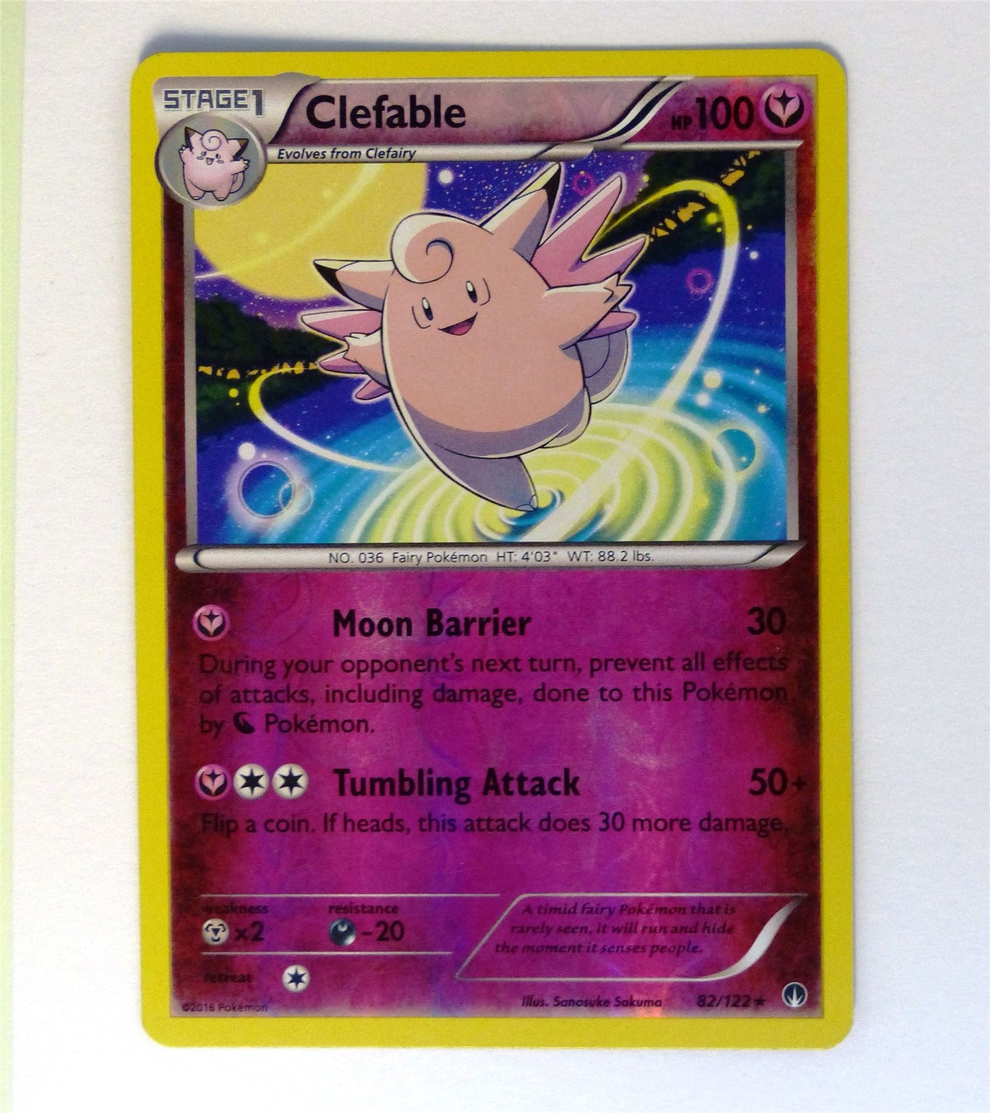 Clefable - Holofoil - Pokemon Card # H22