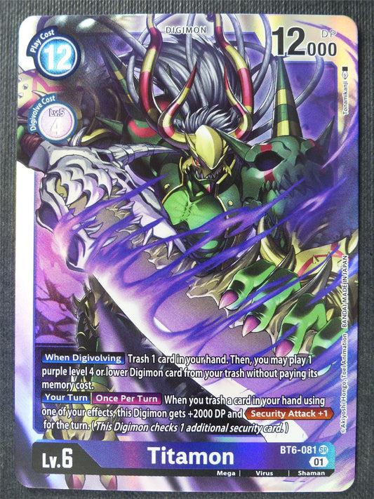 Titamon BT6-081 SR - Digimon Card #25P