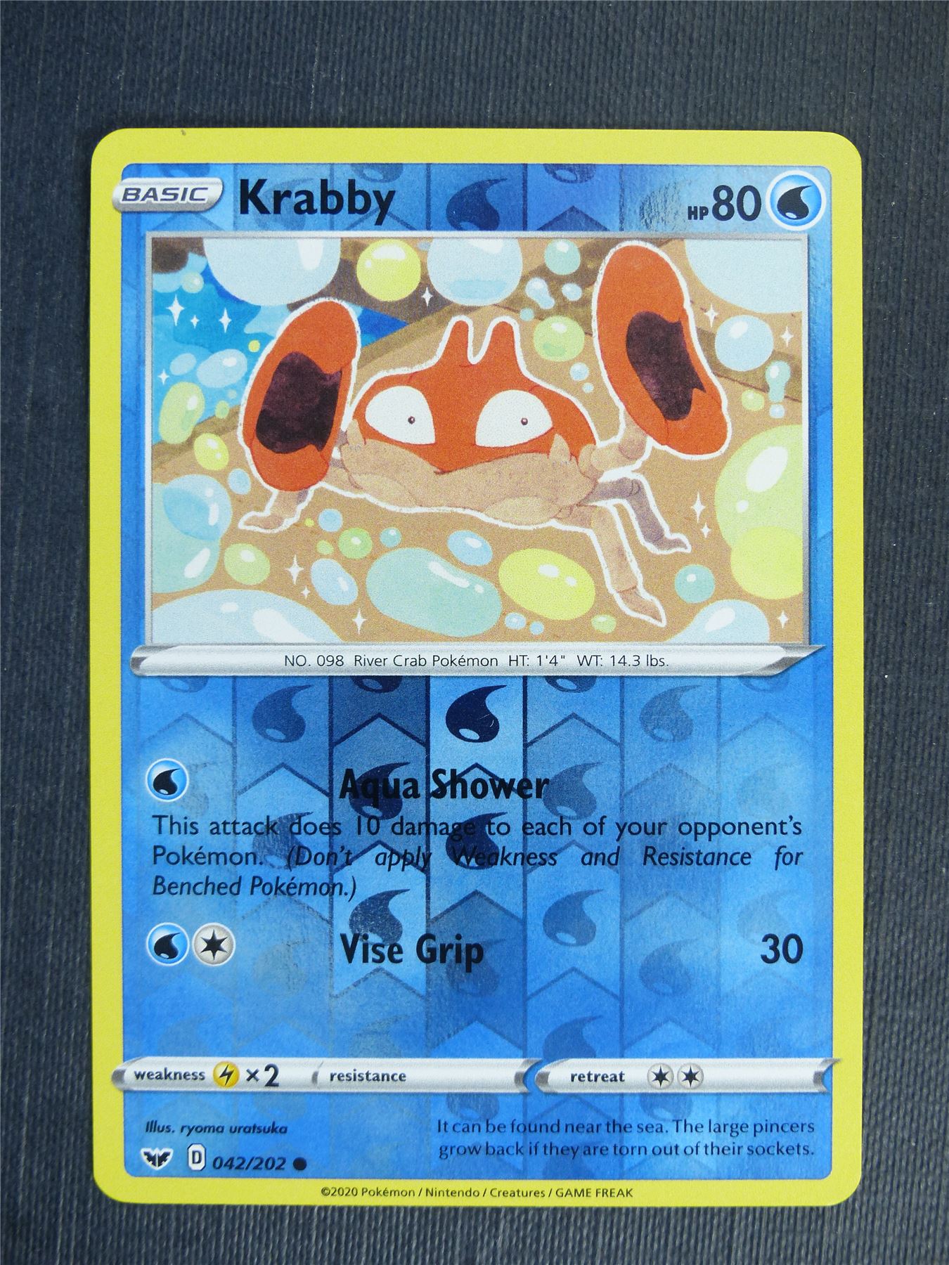 Krabby 042/202 Reverse Holo - Pokemon Cards #2EU