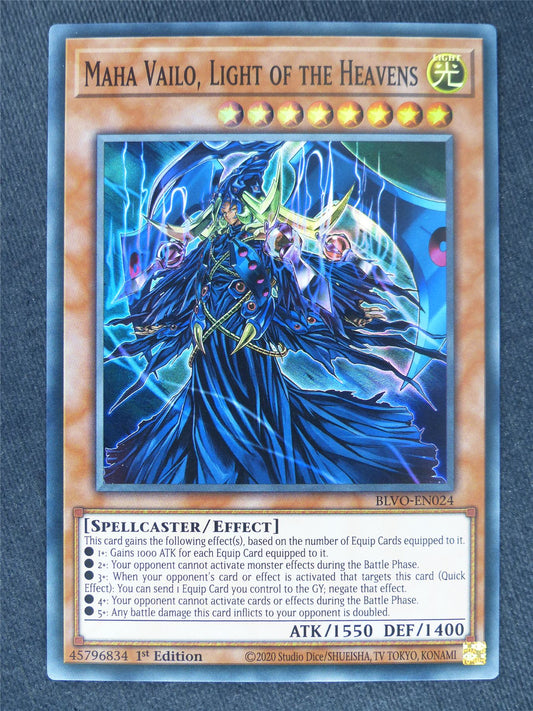 Maha Vailo Light of the Heavens Super Rare - Yugioh Cards #WW