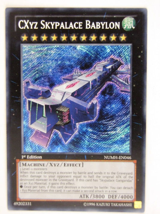 Yugioh CCG: CXYZ SKYPALACE BABYLON NMH SECRET RARE