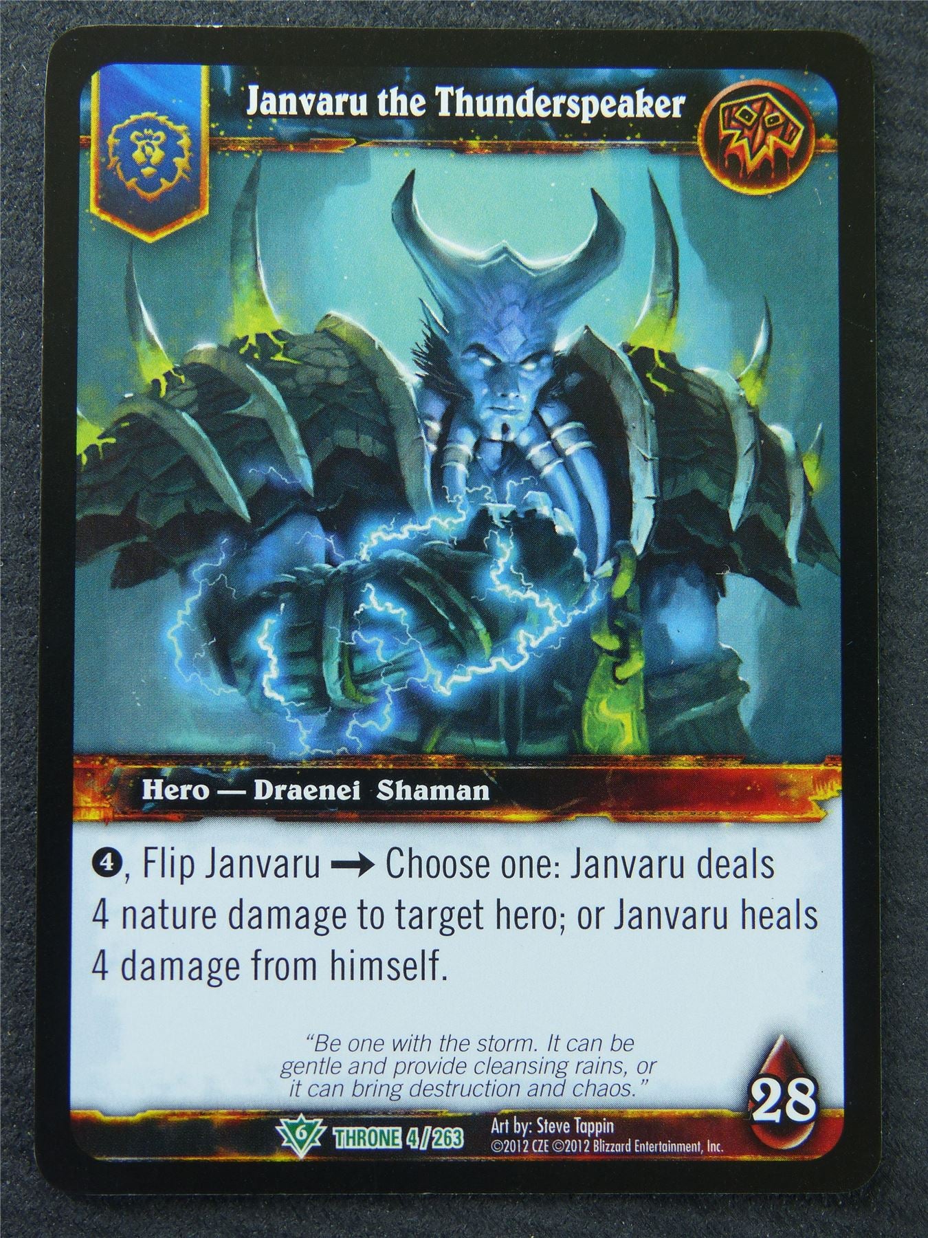Janvaru The Thunderspeaker - Uncommon - World Of Warcraft #1IP