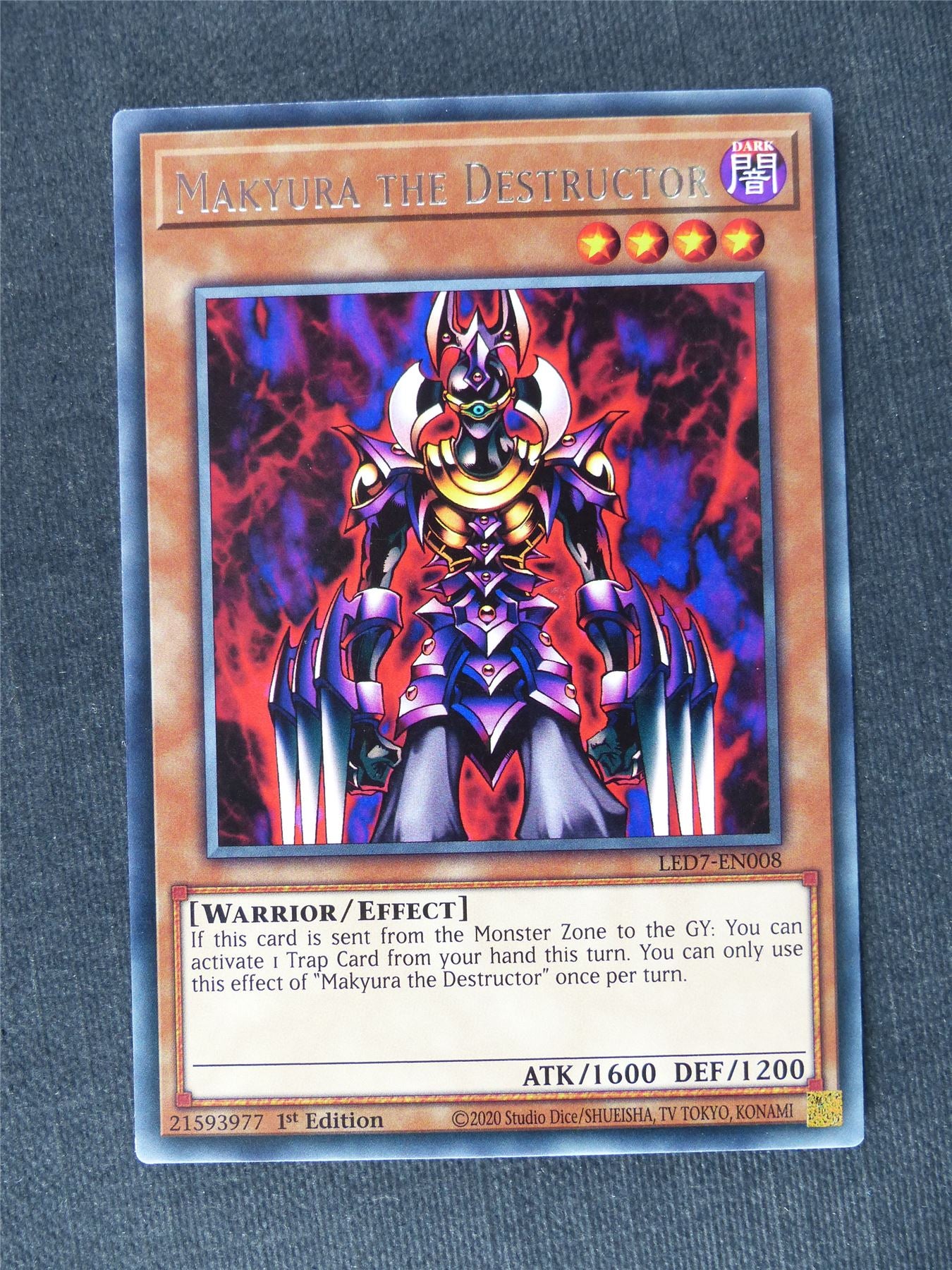 Makyura the Destructor LED7 Rare - 1st ed - Yugioh Cards #UV