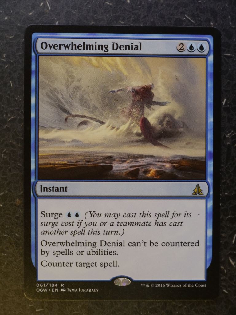 MTG Magic Cards: OVERWHELMING DENIAL # 7G82