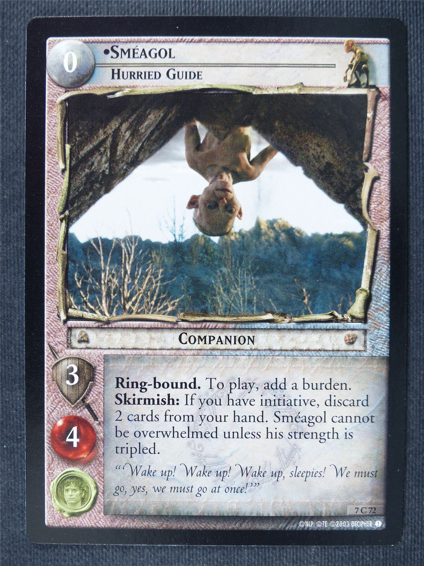 Smeagol 7 C 72 - LotR Cards #3JG