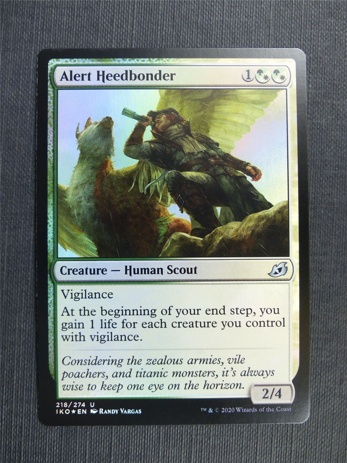 Alert Heedbonder Foil - IKO - Mtg Card