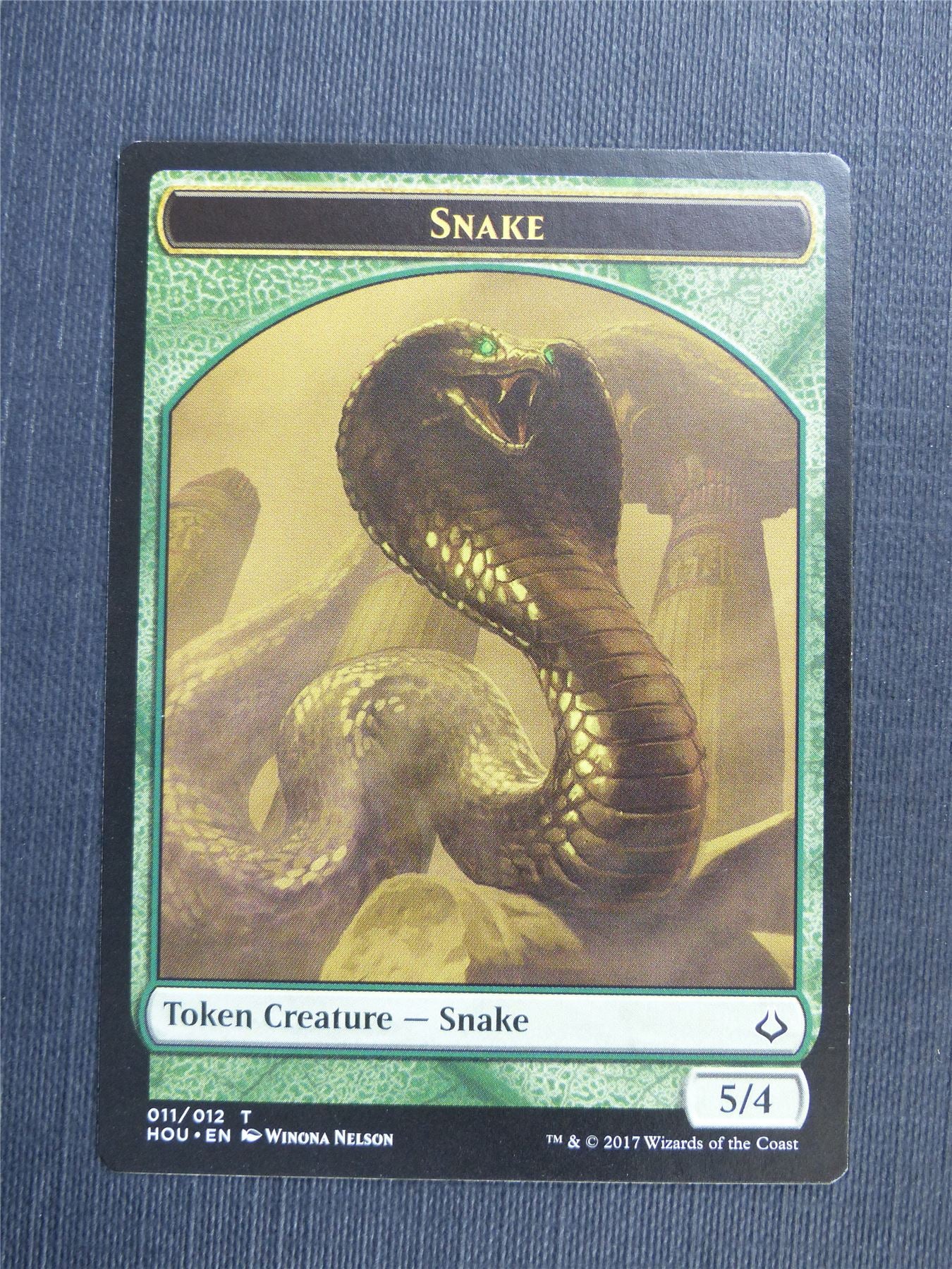 Snake / Warrior - Mtg Magic Token Cards #4PC