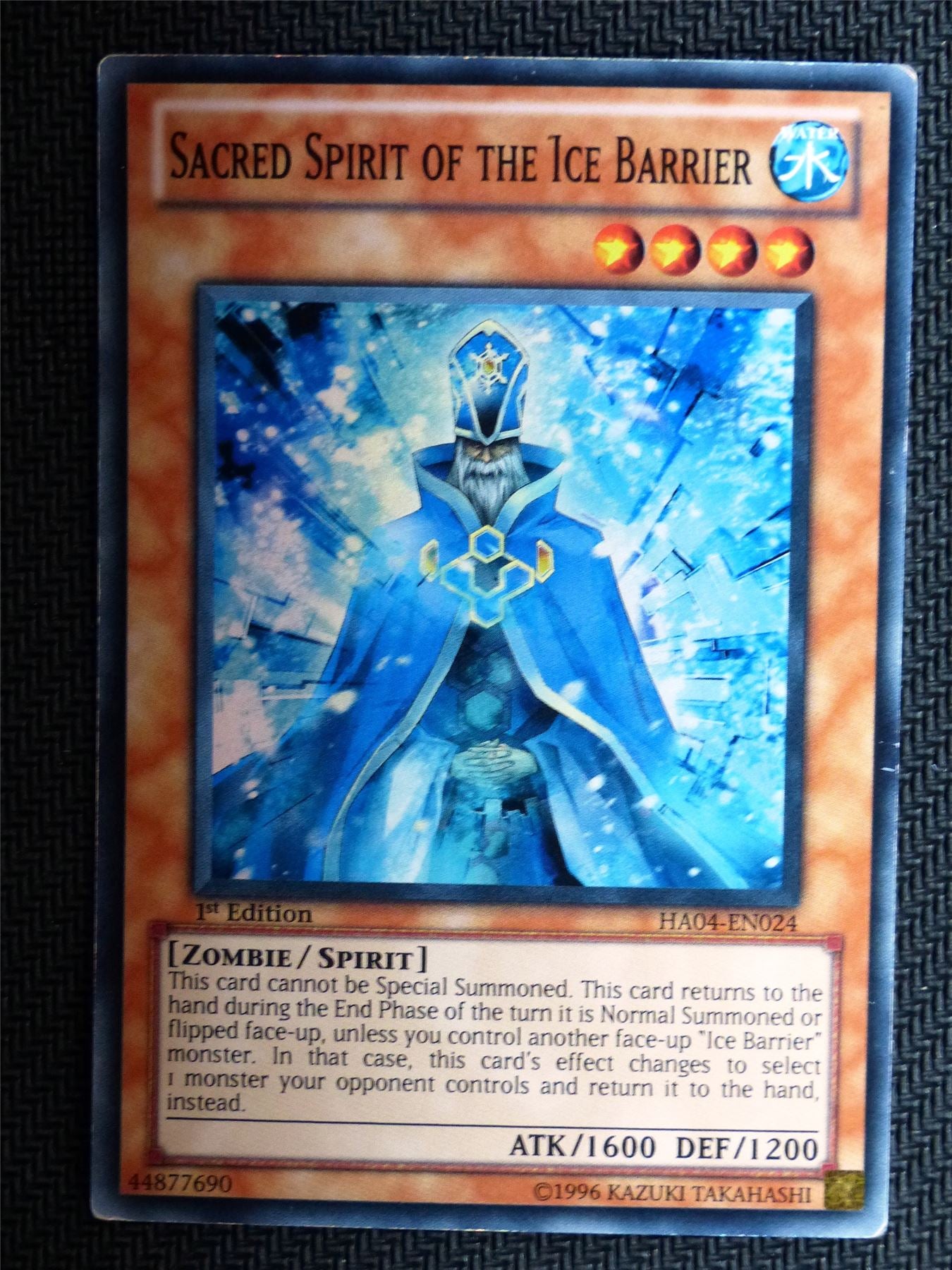 Sacred Spirit of the Ice Barrier - HA04 - Super Rare - Yugioh Card # 1I10