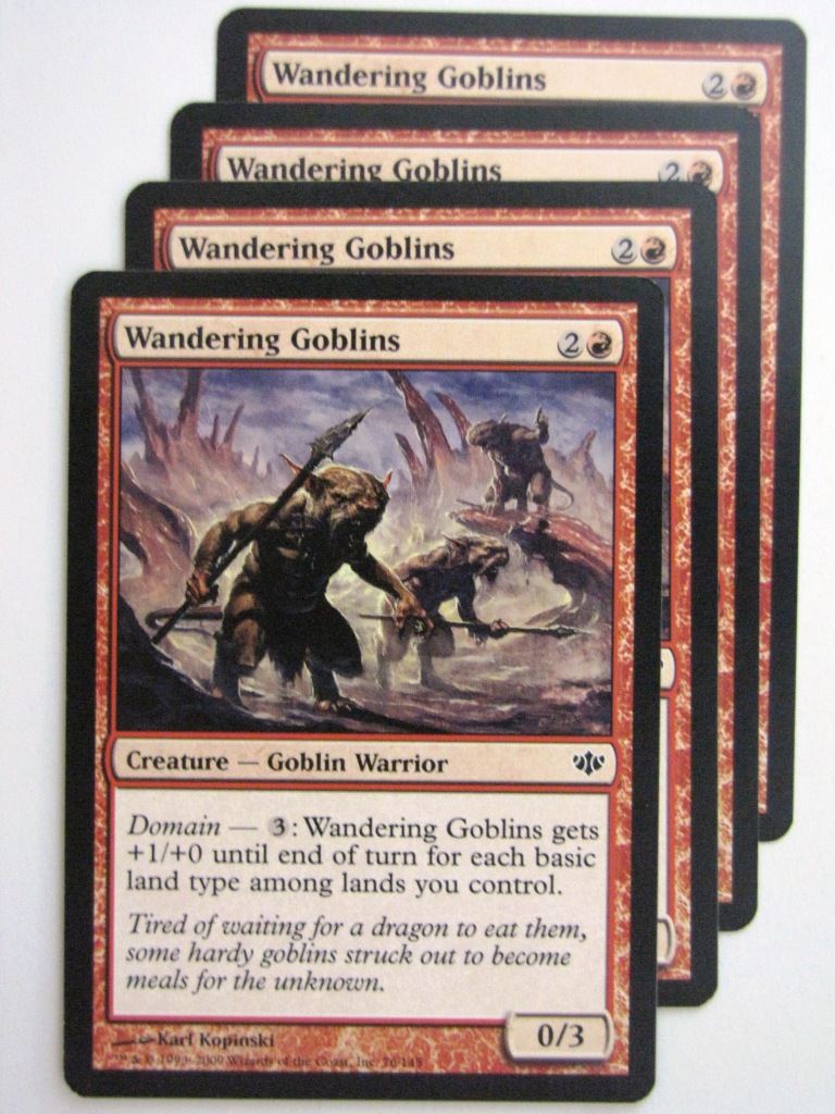 MTG Magic Cards: WANDERING GOBLINS x4 # 23D72