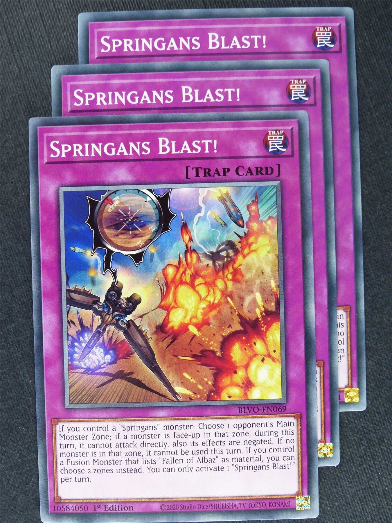 Springans Blast! X3 - Yugioh Cards #Y3